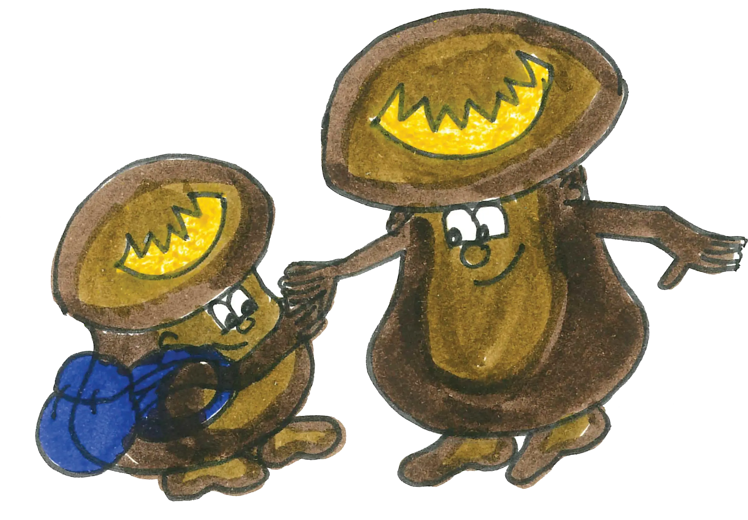 Hand-drawn illustrations